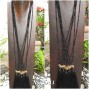 bronze elephant pendant tassels necklaces bali beads thailand design